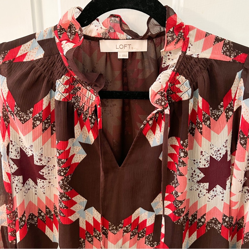 Loft Patchwork Blouse - Picture 7 of 7